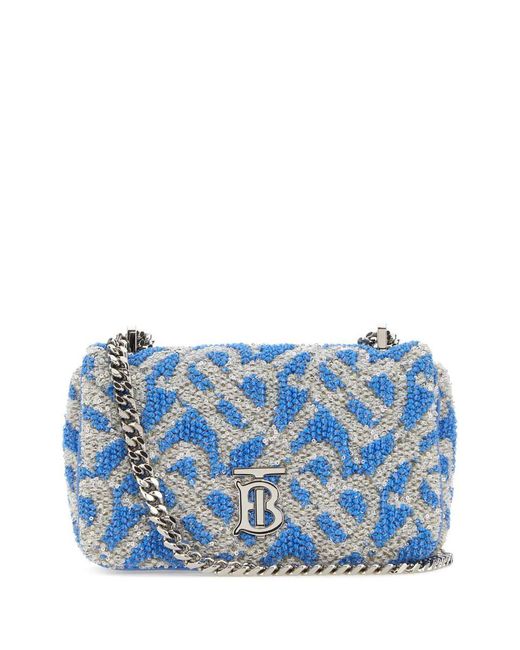 Burberry Blue Lola Sequin Shoulder Bag