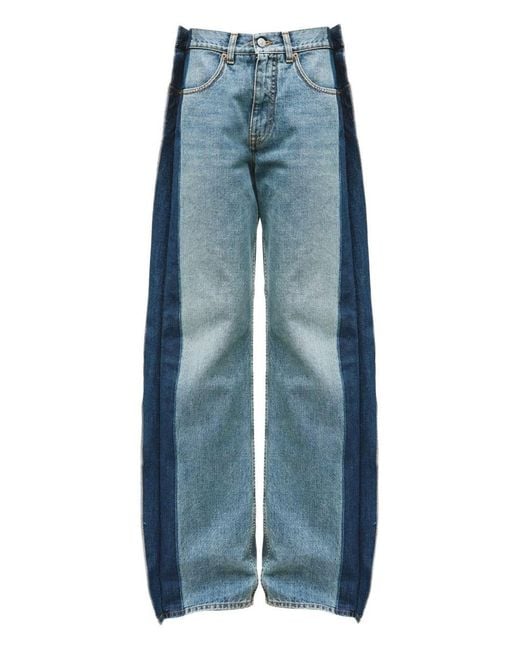 MM6 by Maison Margiela Blue Tapered Denim Cotton Jeans
