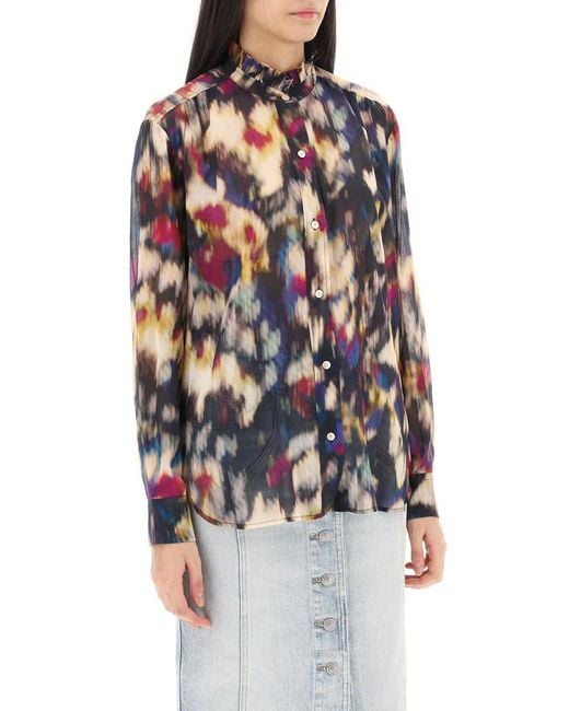 Isabel Marant Multicolor Isabel Marant Etoile Gamble Shirt With Shaded Motif