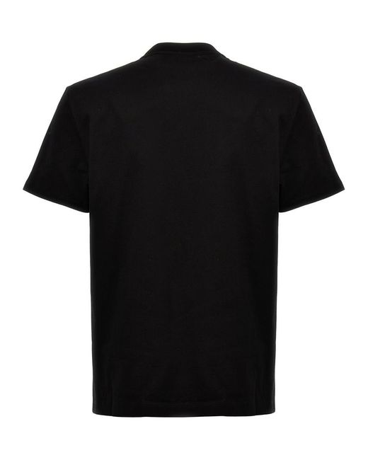 Versace Black T Shirt With Rhinestone 90's Vintage Logo for men