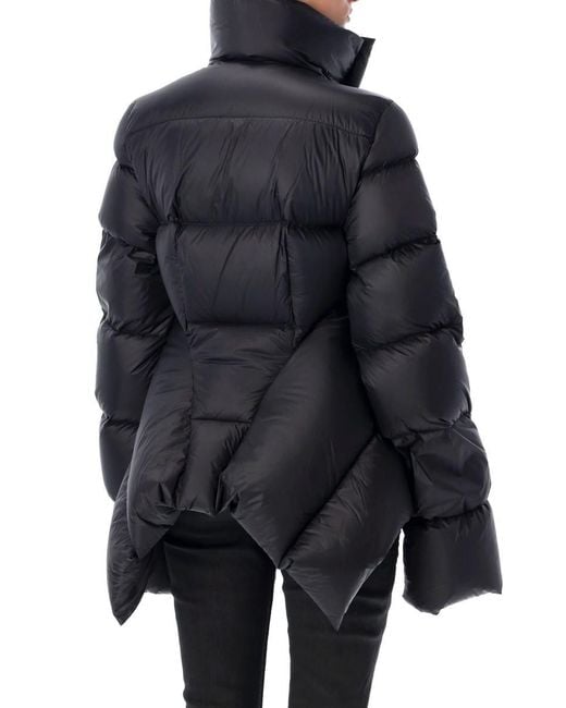 Rick Owens Blue Oversized Duvet Down Jacket
