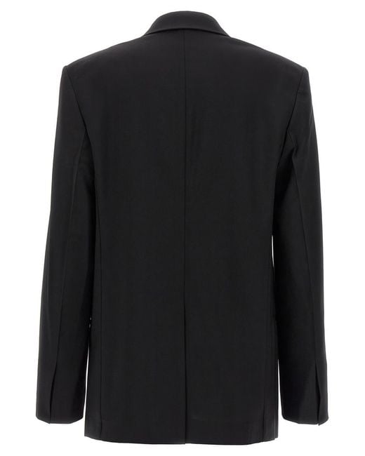 Helmut Lang Black Wool Single Breast Blazer Jacket Jackets