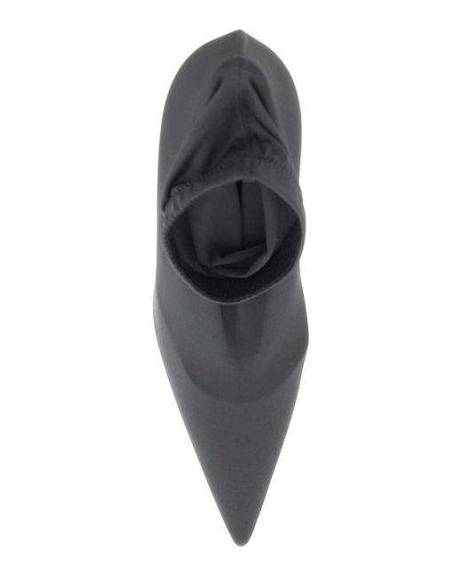Dolce & Gabbana Black Stretch Jersey Ankle Boots
