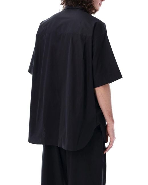 Studio Nicholson Black Solaris Short Sleeves Sweater for men