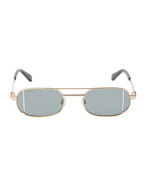 Off-White c/o Virgil Abloh Blue Oeri14H Lynn Sunglasses
