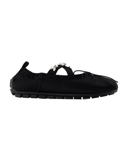 Simone Rocha Black Grip Ballerinas