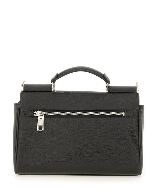 Dolce & Gabbana Black Dpp- Bag "sicily" for men