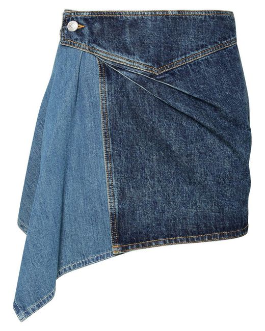 Isabel Marant Blue 'Junie' Cotton Miniskirt