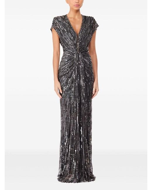 Jenny Packham Gray Zola Dress