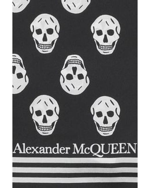 Alexander McQueen Black Scarfs