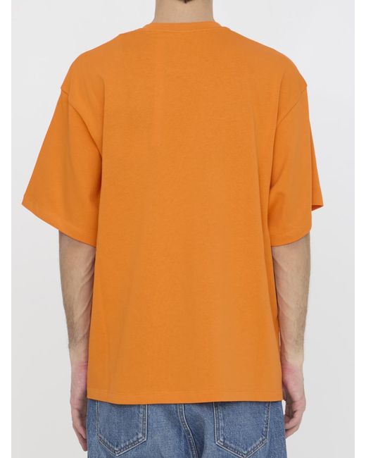MONCLER X ROC NATION Orange Logo T-Shirt for men