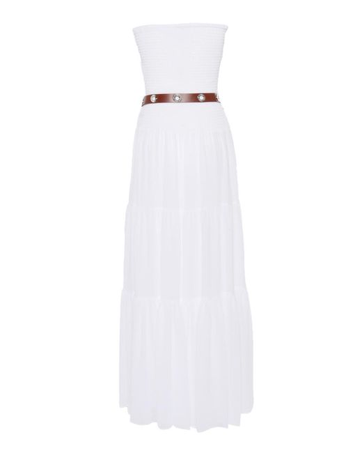 Michael Kors White Midi Dress