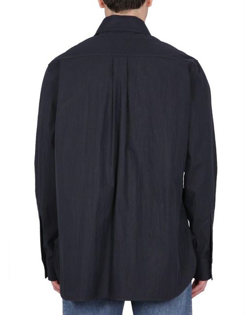 Bottega Veneta Black Midnight Cotton Blend Shirt for men