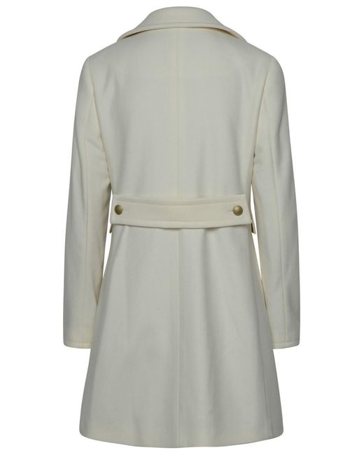 Fay Gray Ivory Virgin Wool Blend Coat
