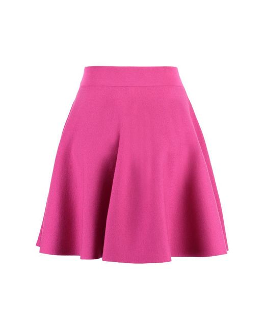 Nina Ricci Pink Knitted Mini Skirt