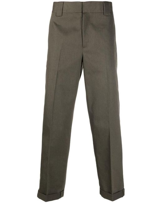 Golden Goose Deluxe Brand Gray Straight-leg Cropped Trousers for men