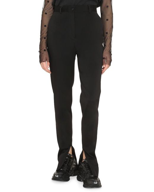Dolce & Gabbana Black Cady Trousers