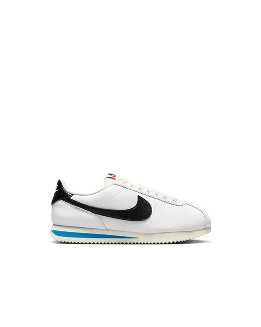 Nike White W Cortez