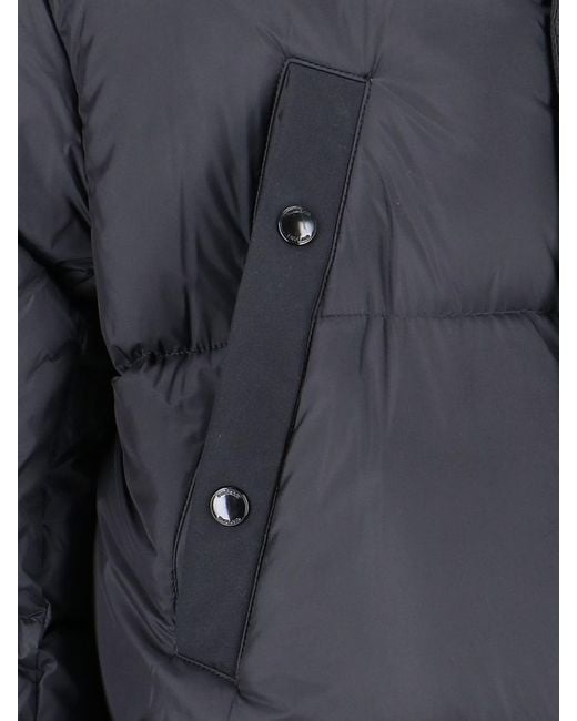 Burberry Blue Maxi Hooded Down Jacket for men