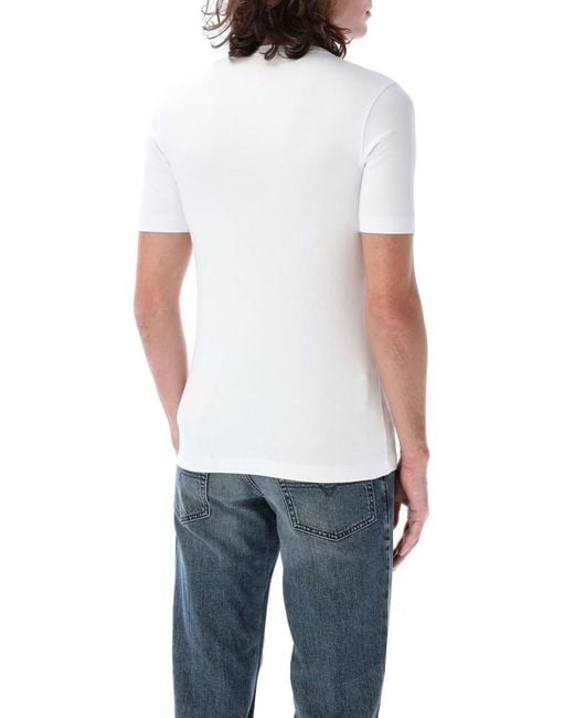 DIESEL Blue D-Ribber-N T-Shirt for men