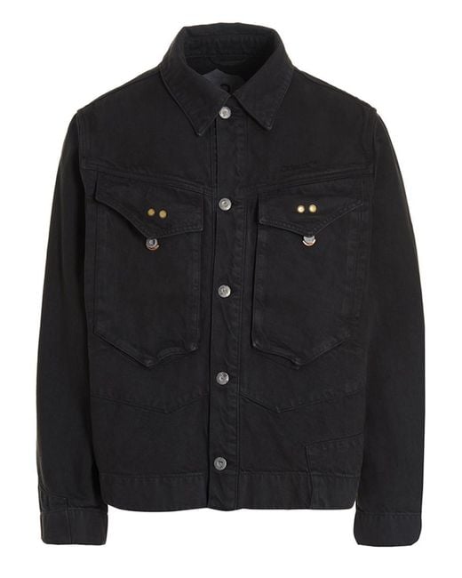 Objects IV Life Black Denim Jacket for men