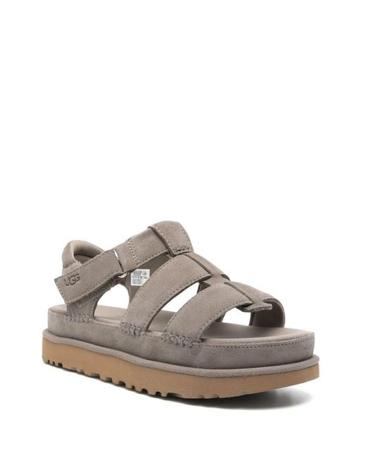 Ugg Gray Goldenstar Strap Sandals