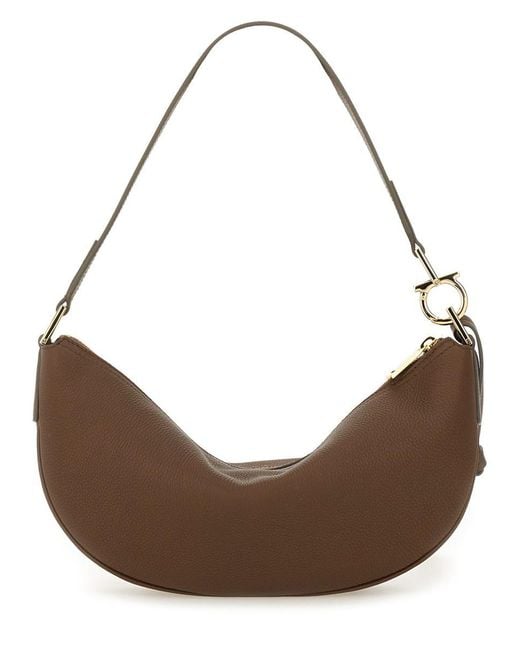 Ferragamo Brown Hobo S Shoulder Bag