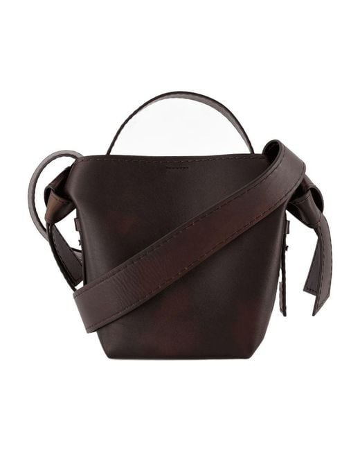 Acne Black Musubi Mini Aged R Crossbody