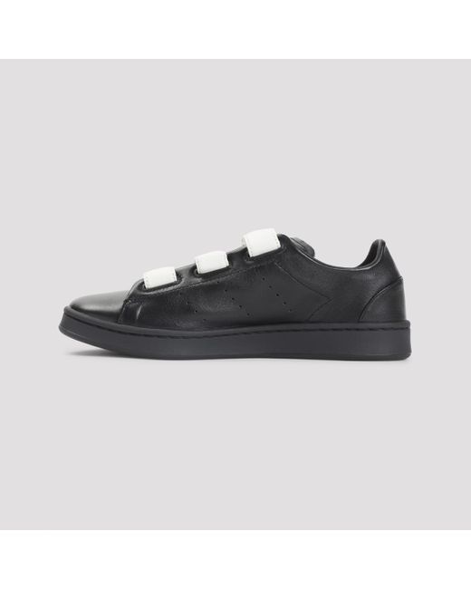 Y-3 Black Stan Smith Velcro Leather Sneakers for men