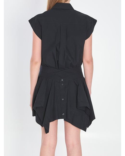 Alexander Wang Shirt Dress in Black | Lyst