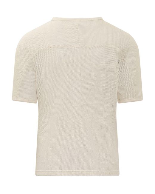 Courreges Natural T-Shirt With Logo