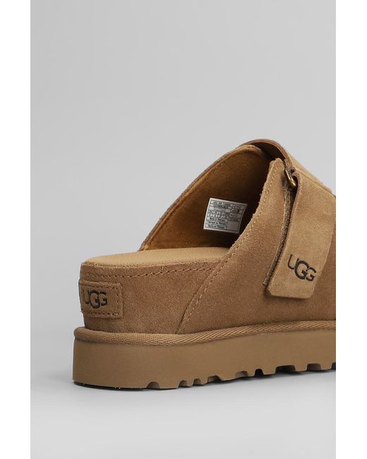 Ugg Brown Goldenstar Hi Slide Slipper-Mule