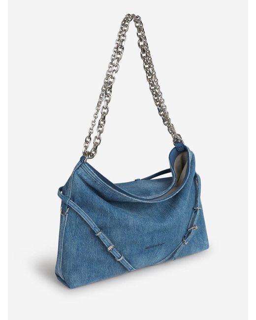Givenchy Blue Vouyou Chain M Bag