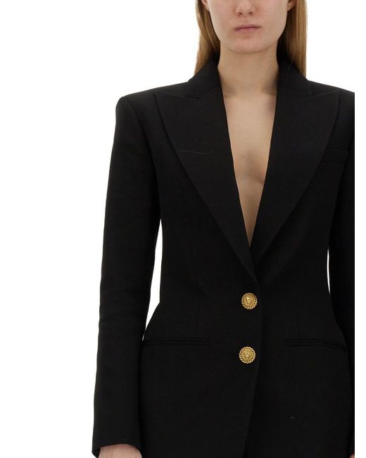 Balmain Black Single-breasted Jacket