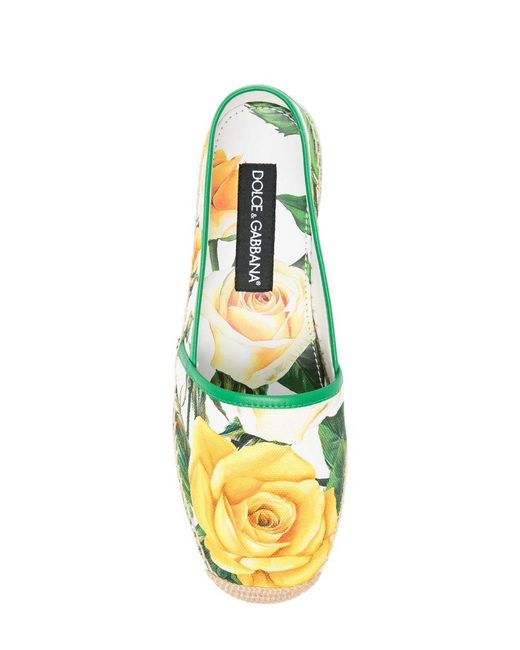Dolce & Gabbana Green Flat Shoes