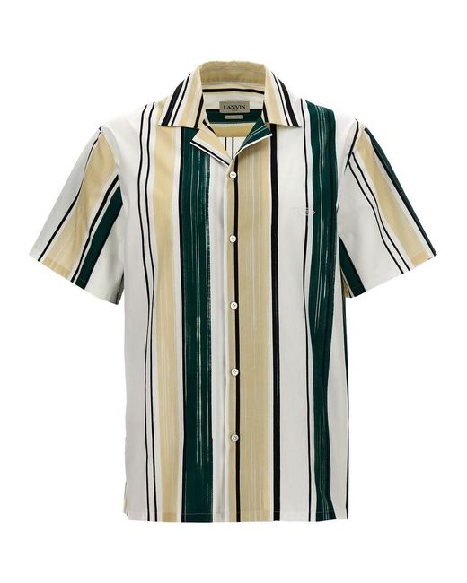Lanvin Green Bowling Shirt, Blouse for men