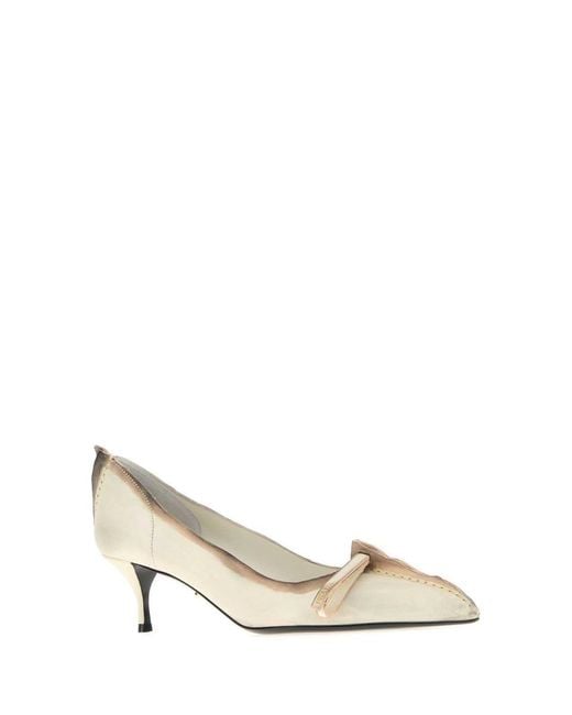 Prada Natural Heeled Shoes