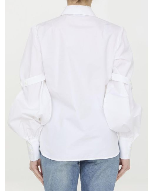 Off-White c/o Virgil Abloh White Popeline Shirt With Straps