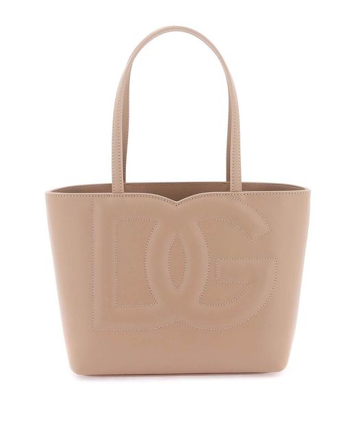 Dolce & Gabbana White Logo Shopping Bag