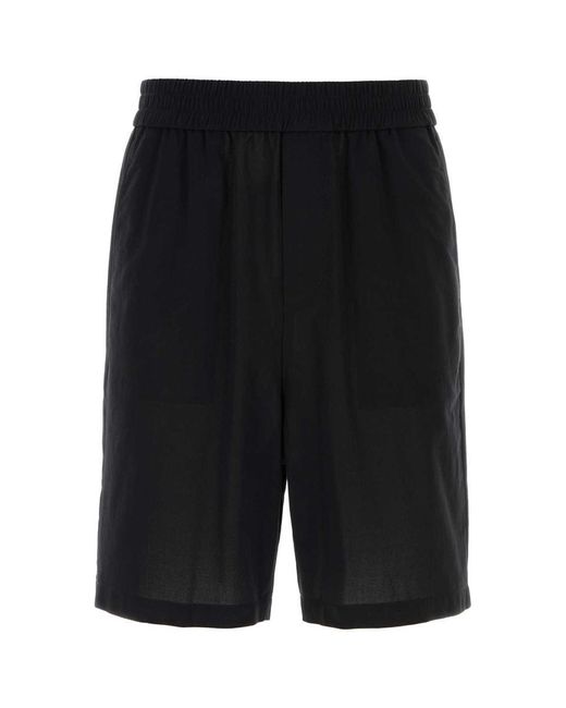 AMI Black Ami Shorts for men