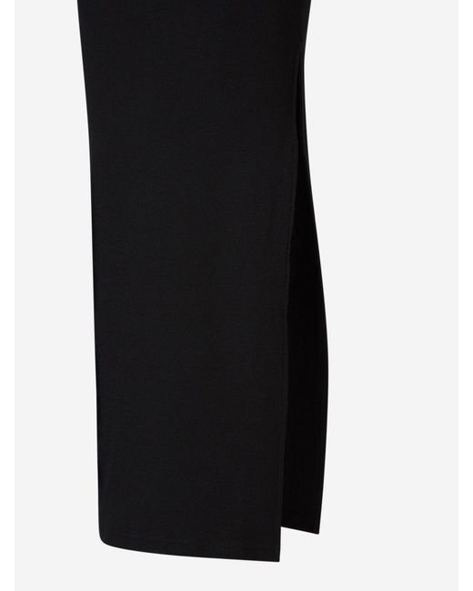 Courreges Black Knitted Midi Dress