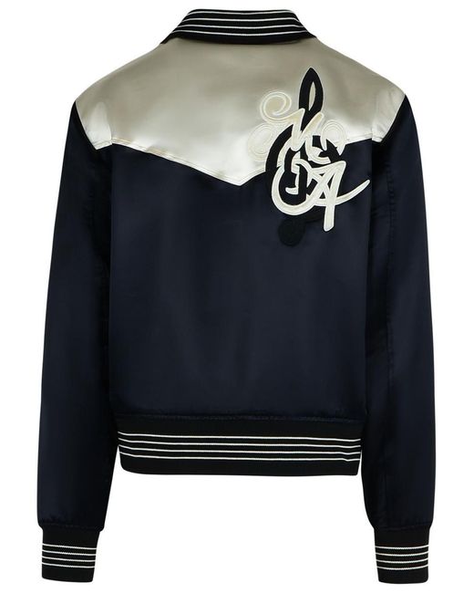 Amiri Black 'Music' Polyester Blend Bomber Jacket for men