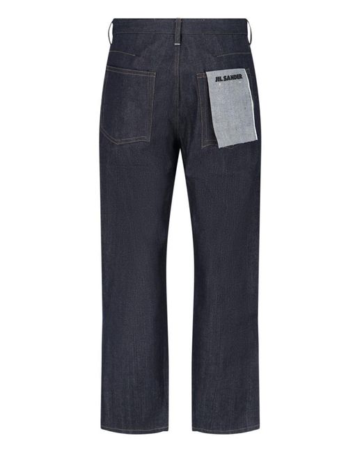 Jil Sander Blue Straight Jeans for men