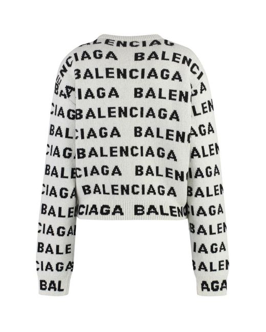 Balenciaga Black Crew-neck Wool Sweater