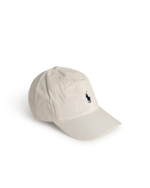 Polo Ralph Lauren White Cotton Cap for men