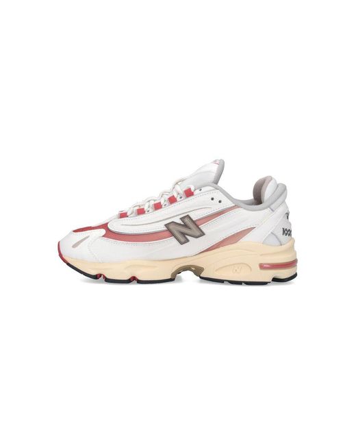 New Balance White "1000" Sneakers