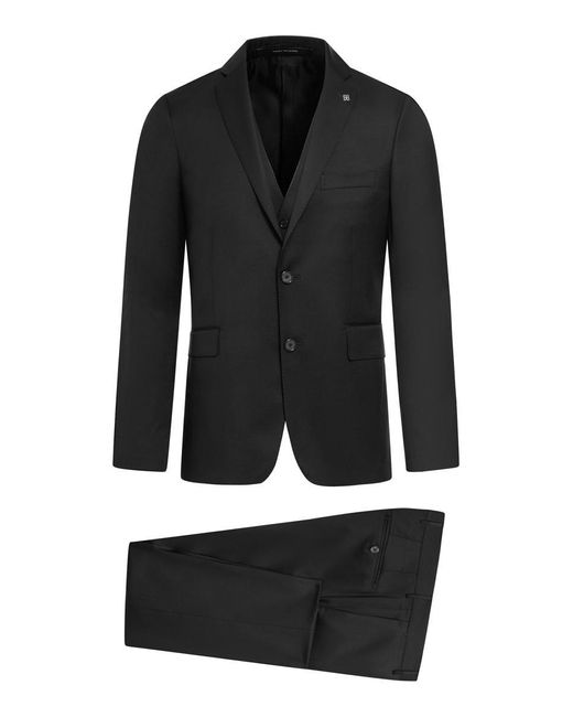 Tagliatore Black Formal Suit for men