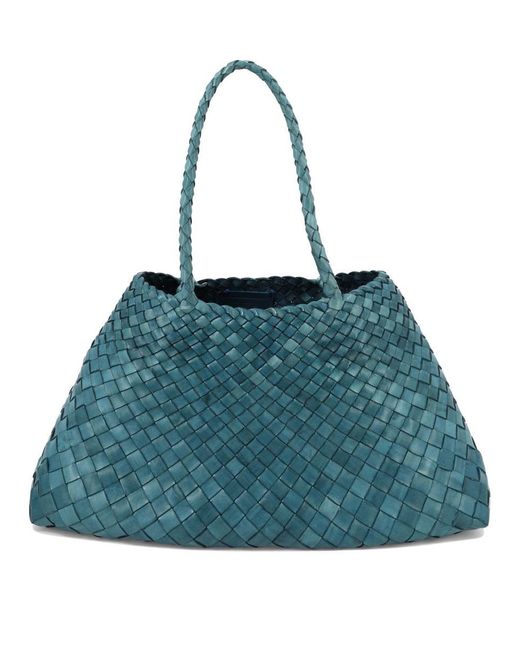 Dragon Diffusion Blue "Santa Croce Big" Handbag