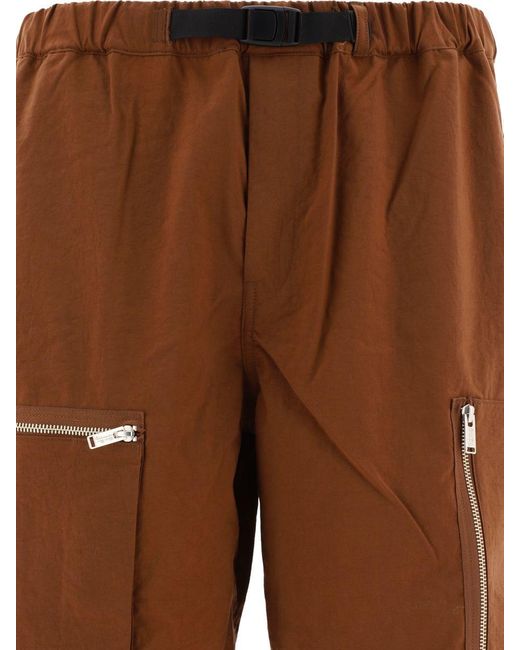 Undercover Brown Belted Shorts for men