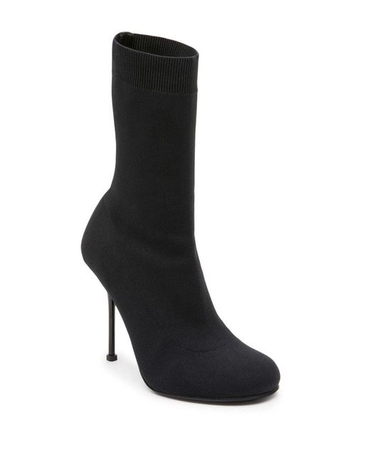 Alexander McQueen Black Sock Stiletto Boots